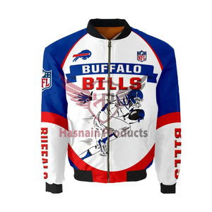 Blouson bombardier 3d à fermeture éclair complète Doublure polyester viscose Blouson bombardier Plusieurs couleurs Dernière arrivée Vestes universitaires Prix de gros - Product Image 3
