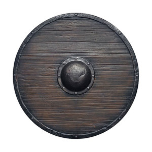 Bouclier Viking Médiéval Fait Main avec Lame en Acier Damas, Design Personnalisable et Support OEM/ODM - Product Image 1