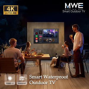 Televisor LED Inteligente para Exteriores de 55 Pulgadas, Resistente a la Intemperie, 1500Nit Ultra Brillante, 4K UHD, Control por Voz, para Terraza, RV, Patio Trasero, Junto a la Piscina - Product Image 2