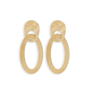 Orecchini CUCOCUCA YXQ E291 in acciaio inossidabile color oro, stile minimalista, elevano il tuo stile per la primavera. - Product Image 1