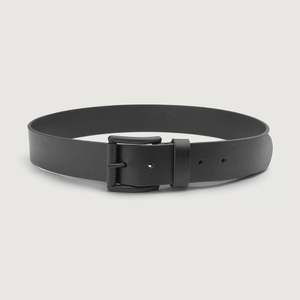Ceinture décontractée pour homme Allan en cuir de vachette de haute qualité avec boucle réglable en alliage de zinc, longueur personnalisable - Product Image 1