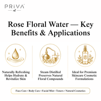 Eau florale biologique pure PrivaOil Rosa Damascena en vrac, Hydrolat certifié USDA Ecocert, Agadir Maroc, pour cosmétiques, vente en gros
