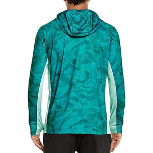 <b>Men's</b> UPF 50+ Sun Protection Hoodie <b>Long</b> <b>Sleeve</b> SPF Fishing Hiking <b>Running</b> Quick Dry Lightweight Shirts Hoodies With Thumb Hole - Product Image 2