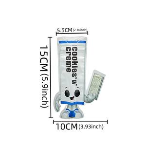 Stock White Cartoon Pattern Die Cut Special Shaped 3.5 Mylar Bags with Window <b>Box</b> - Product Image 6