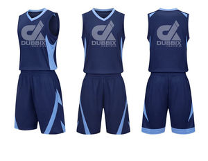 Ensemble de survêtement et de veste d'entraînement de basketball pour homme bleu marine, personnalisable avec le nom de l'équipe, respirant, motif 3D, vêtements de sport d'hiver - Product Image 3