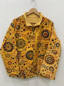 À la main Suzani imprimer femmes porter avant veste ouverte rayure à la main à la main Vintage velours veste pour femmes tenue décontracté veste - Product Image 6