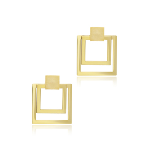 Three Square Design New Model Plain <b>Silver</b> <b>Stud</b> Earrings Turkish Wholesale 925 Sterling <b>Silver</b> Jewelry - Product Image 1