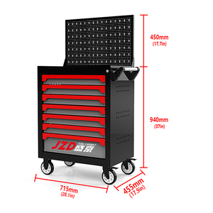 Carrello Portautensili Mobile a 7 Cassetti per Autofficina, Armadio Portautensili con Ruote in Acciaio Inox, Cassettiera per Officina - Product Image 3