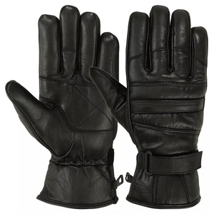 Guantes de cuero de PU sin dedos para hombre y mujer, guante deportivo de medio dedo para exteriores, negro, uso diario, invierno, al máximo - Product Image 4
