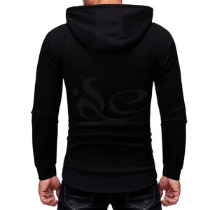 Sweats à capuche pour hommes personnalisables, grande taille, motif uni, entièrement en stock, prix bas et couleur personnalisée - Product Image 2