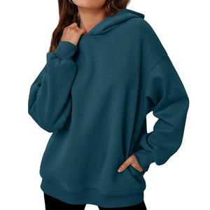 Sudadera con capucha de gran tamaño para mujer hecha a medida, ropa informal, el mejor Material usado, sudaderas con capucha de gran tamaño transpirables para mujer - Product Image 1