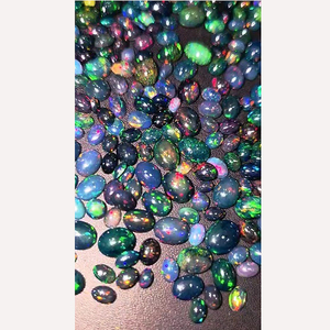 441ชิ้นของโอปอลสีดำเอธิโอเปียธรรมชาติ5x3 6x4 7x5 8x6 9x7มม. รูปไข่ Cabochon 262 CTS iroc ขายหลวมพลอย CAB เรา $262สำหรับทุกคน - Product Image 4