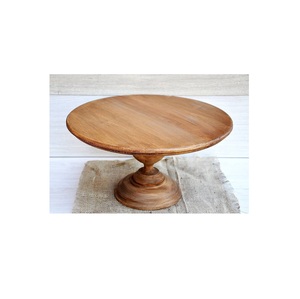Simple Design <b>Wood</b> <b>Cake</b> Stand for Kitchen Supplies Serving Tray Wooden Reusable <b>Cake</b> Pan Round Dessert Stand for Hot Sale - Product Image 3