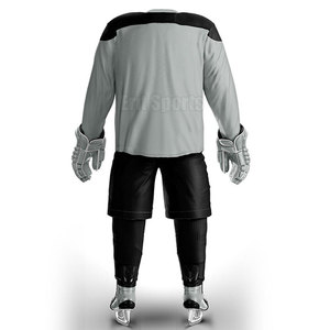 Prix raisonnable, respirant, 100% polyester, uniforme de hockey sur glace, fabrication professionnelle, haute qualité, design personnalisé, votre propre logo - Product Image 2