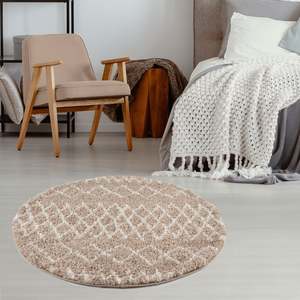 Alfombra Peluda Beige Marroquí, Juego de 920 - Product Image 3