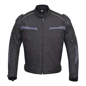 Chaqueta de cuero de vaca para hombre, equipo de montar blindado protector para motociclistas, bolsillos con cremallera - Product Image 3
