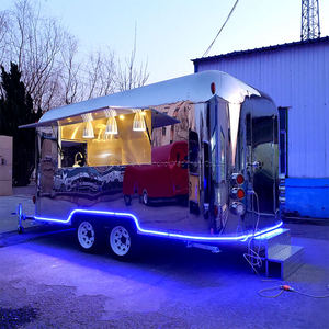 Remolque de Comida de 400x200cm con Servicio de Dulces y Papas Fritas, Estructura de Aluminio y Fibra de Vidrio para Venta Ambulante en Exteriores - Product Image 3