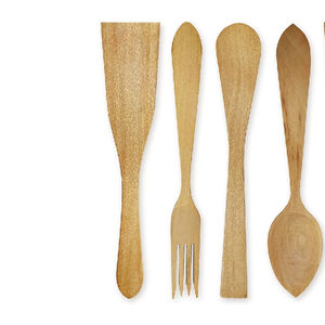 Cuillères et fourchettes en bois écologiques de haute qualité nouveauté couverts en bois fabriqués à la main cuillères en bois d'acacia de qualité supérieure - Product Image 5