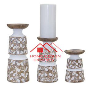 Accesorios de madera portavelas Morden Decoración de mesa para el hogar portavelas para el hogar Hotel sala de estar café decoración superventas - Product Image 6