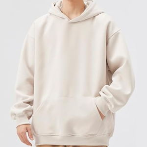 Custom Heavy Hoodie <b>Men's</b> Winter Street Wear Wide Shoulder Hoodie Solid Color Cotton Sports Hoodie - Product Image 1