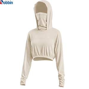 Oferta Caliente de Ropa Urbana: Sudadera con Capucha Bordada para Mujer, Estilo Crop Top, Protección Solar Cómoda, Hecha a Medida, Alta Calidad, Verano - Product Image 2