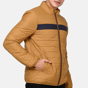 Chaqueta de invierno de moda para hombre, abrigo grueso y cálido estilo acolchado con capucha y cremallera frontal completa - Product Image 3