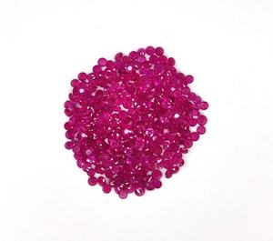 100% Natural Burma <b>Ruby</b> Heated 3x3mm Calibrated Round Diamond Cut Pinkish Red Color Loose Gemstone for Jewellery Making - Product Image 2