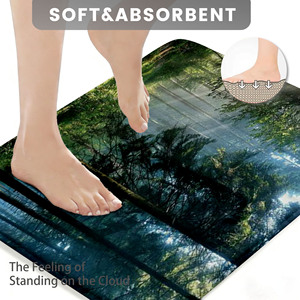 Custom Printed Bath <b>Mat</b> <b>Bathroom</b> Rug <b>Set</b> for <b>Bathroom</b> Non-Slip Shower Curtain Bath <b>Mat</b> - Product Image 1