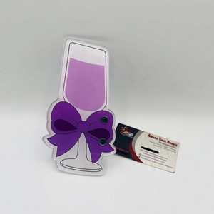 Bebida de Moca con Arándanos Acrílicos, Flor de Mariposa, Personalizable, Ecológica, Sostenible, Precio al por Mayor, Azulejo para Pestañas, OEM - Product Image 4