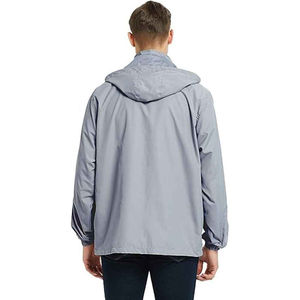 Veste coupe-vent à capuche pour homme, tissu imperméable et respirant, légère, décontractée, performance, vêtements d'extérieur, streetwear, hiver - Product Image 2