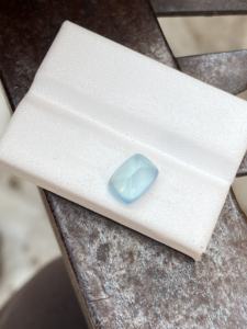 เพชรอะความารีนธรรมชาติเกรด AAA 2.53กะรัตแบบยาวทรงเบาะ2.53กะรัตพลอยหลวมคุณภาพดีสำหรับเครื่องประดับ - Product Image 3