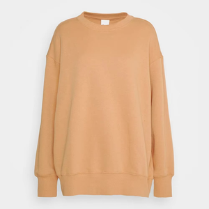 Sudadera Holgada Extra Grande para Mujer, Estilo Informal, Color Naranja Quemado, Tela Premium, Manga Larga, Ropa Casual, OEM ODM - Product Image 6