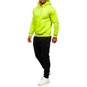 Sudaderas con Capucha de Invierno para Hombre, 100% Algodón, Teñidas a Medida, con Impresión Digital, Color Sólido, Tinte Neón, Ropa Casual - Product Image 3