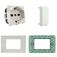 Boîtier de support pour interrupteur mural standard UE, boîte de jonction électrique à 3 modules pour montage mural