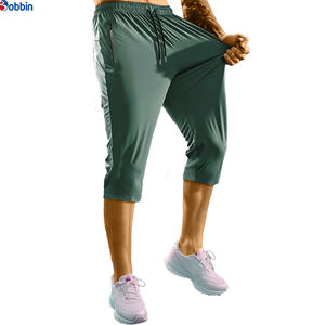 New Arrival <b>Men's</b> Capri Pants Below Knee Workout Shorts Casual <b>3</b>/<b>4</b> Jogger Running Zipper Pockets Unisex Golf Athletic <b>Trousers</b> - Product Image 5