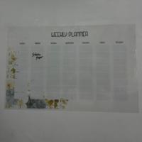 Planificateur portable pliable électrostatique en polystyrène effaçable à sec StaticPaper 2024, organisateur hebdomadaire, modèle-15, tableau blanc souple