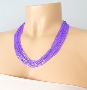 <b>Red</b> <b>Bead</b> Necklace, <b>Beaded</b> Choker Necklace, Boho Summer Choker, Gold Tiny Charm Choker Fringe <b>Beaded</b> Bandana - Product Image 1