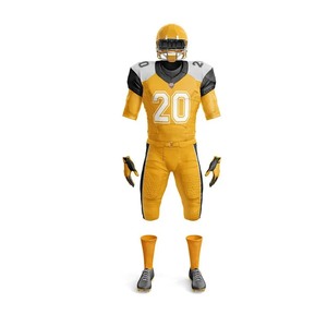 Maillot et short d'uniforme de football américain respirant de haute qualité conçus sur mesure, plus les options de taille - Product Image 1