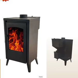 Poêle à granulés et à bois à double combustible - Product Image 1