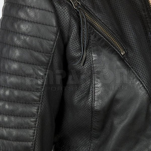 Veste en cuir de vache véritable pour femme, Style de rue, motard, haute durabilité - Product Image 6
