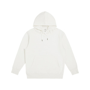 Sweats à capuche unisexes 400g doublés en molleton de coton et de polyester avec logo personnalisé teint uni pour l'hiver-Hommes et femmes - Product Image 6