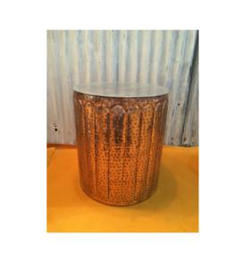 Table d'appoint en métal moderne et élégante en fer en forme de nouveau tronc d'arbre pour la décoration de salon à la maison gravée - Product Image 2