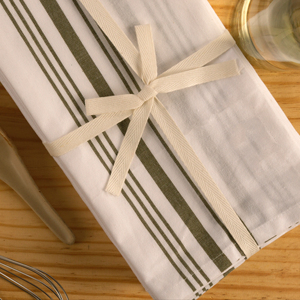 Serviette de Bistro 100% coton Serviette tissée vert olive durable à séchage rapide pour un usage domestique - Product Image 1