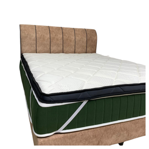 Giá rẻ Malaysia nhà máy Nữ Hoàng 6 inch Nệm <span class=keywords><strong>Topper</strong></span> Bộ nhớ bọt dệt kim vải để bảo vệ nệm của bạn từ biến dạng - Product Image 6