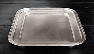 Assiette de chargement ronde dorée de luxe avec bordure en relief, vaisselle de Restaurant et de fête, assiette de service pour salade et Pizza - Product Image 4