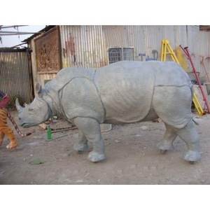 2025 Estatua de rinoceronte FRP más buscada Precio al por mayor Suministros de Jardín del exportador mundial - Product Image 3