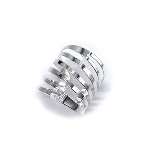 Vente chaude En Gros En Métal Creux Conception Or Argent Rond De Serviette Pour Le Mariage De Noël Hôtel Restaurant Maison Décoration De Table - Product Image 4