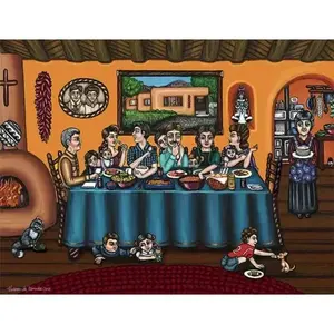 Azulejo de decoración y acento del sudoeste Victoria De Almeida La Familia Art Model 2017 - Product Image 1