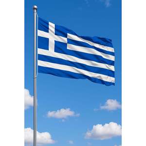 Bandera de Grecia para Exteriores, Impresa Digitalmente en Poliéster con Asta de Aluminio, Elegante y Duradera - Product Image 3