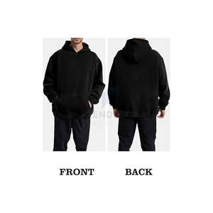 เสื้อฮู้ดดี้ผู้ชายไซส์ใหญ่ ผ้าหนา สำหรับฤดูหนาว ปักลาย 100% ผ้าฝ้าย เป็นมิตรกับสิ่งแวดล้อม กันน้ำ สไตล์ลำลอง สตรีทแวร์ - Product Image 4